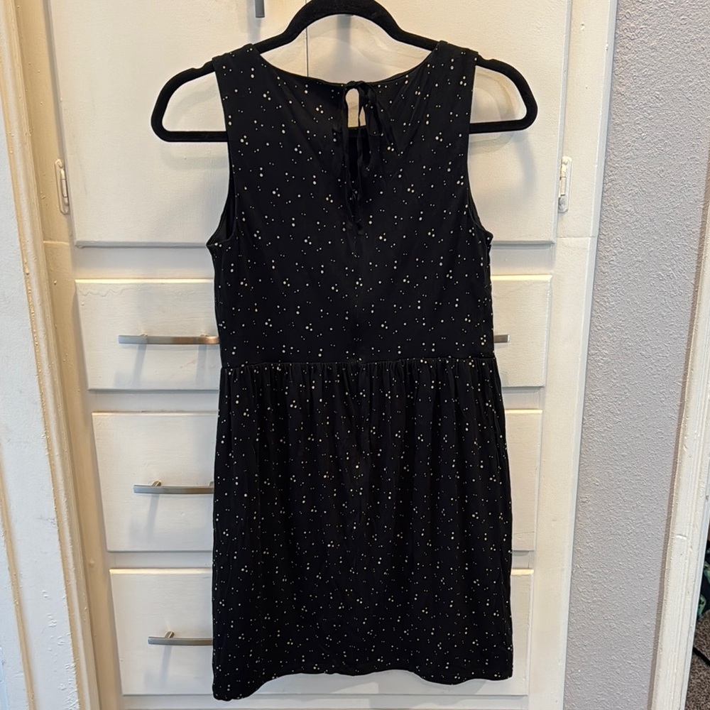 LOFT Petite Black Dress with White Speckles - Picture 2 of 5